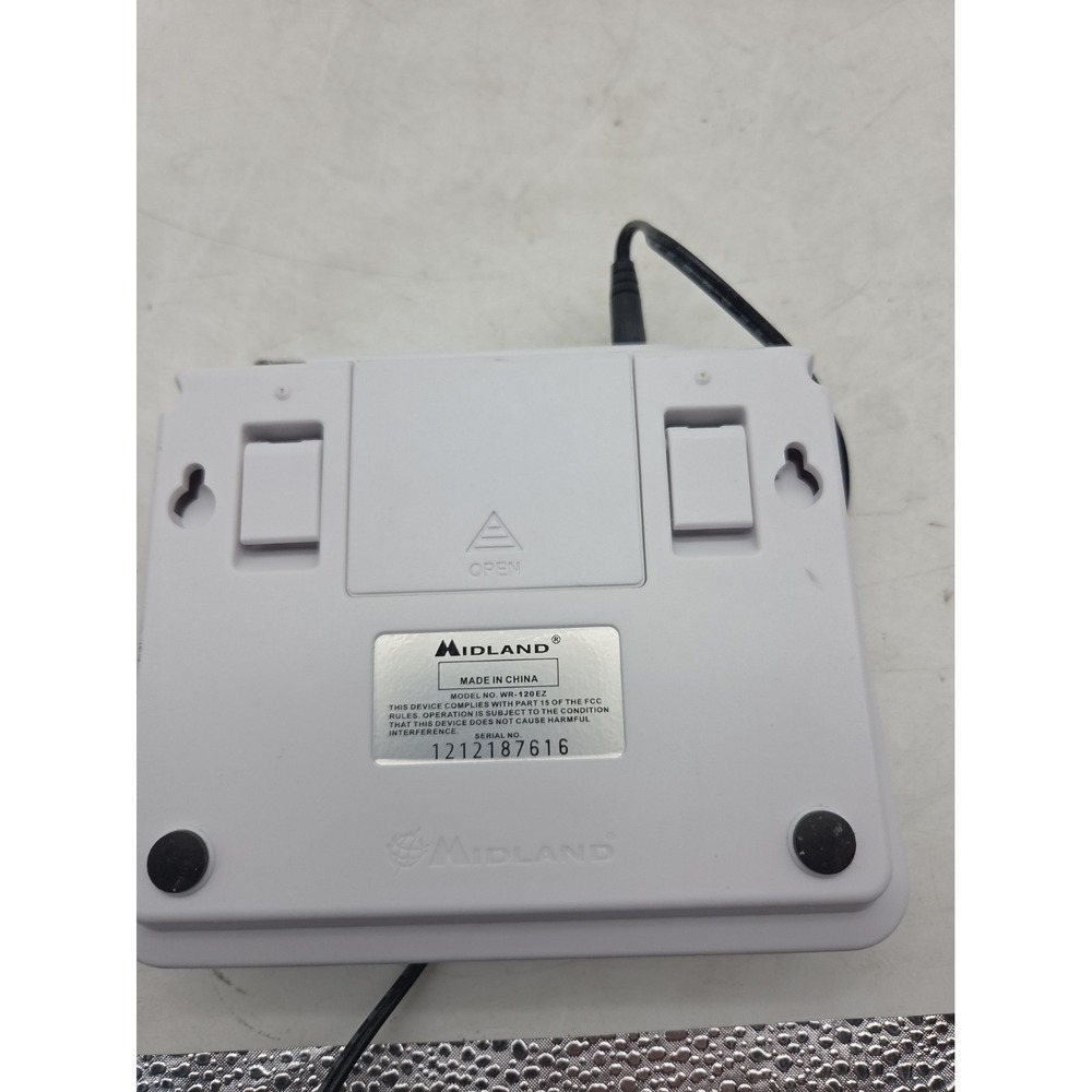 MIDLAND Weather Alert Radio Model WR-120EZ - No Bezel - Tested WORKING - Picture 5 of 6